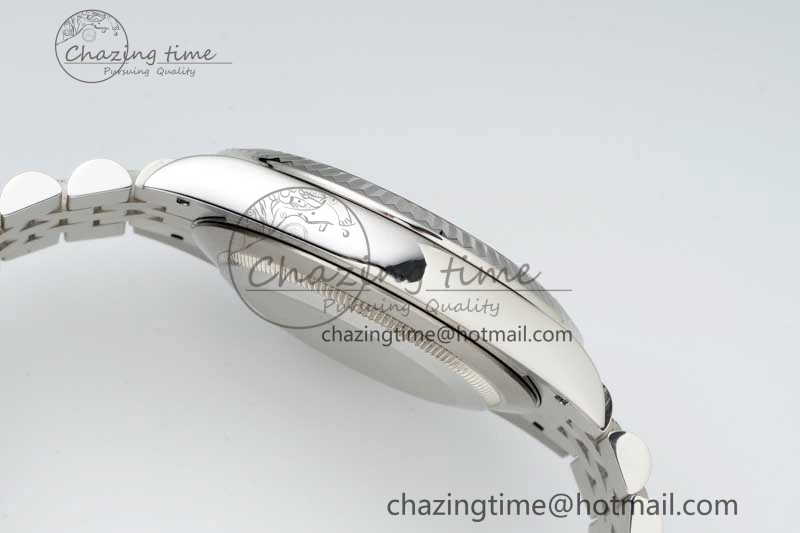 DateJust 36mm SS DIWF 1:1 Best Edition 904L Steel Gray Dial Green Markers on Jubilee Bracelet SA FreshLook 10243