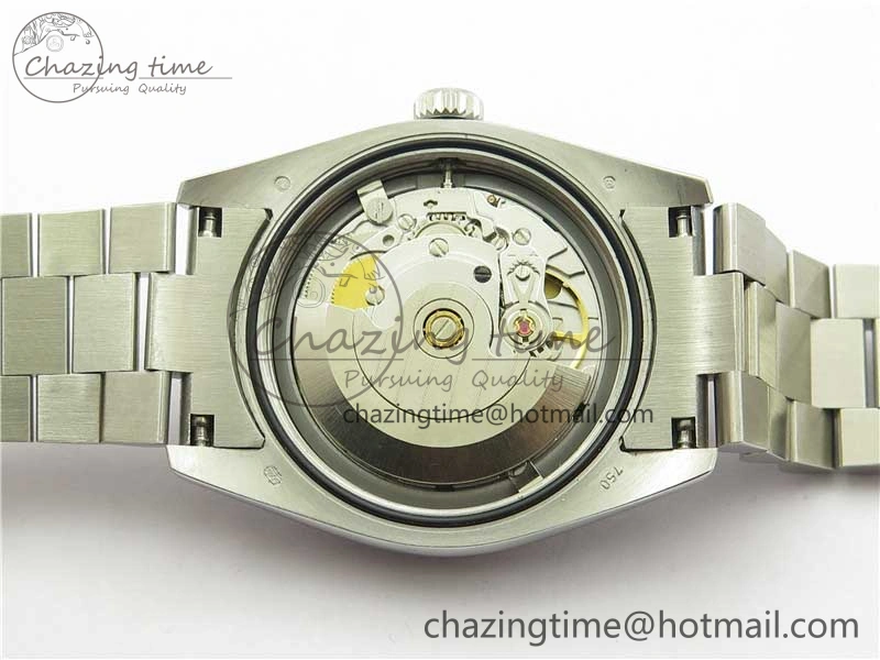 HighQuality DateJust 36mm SS EDF Best Edition Green Malachite Dial Crystal Markers on SS President Bracelet A 2861