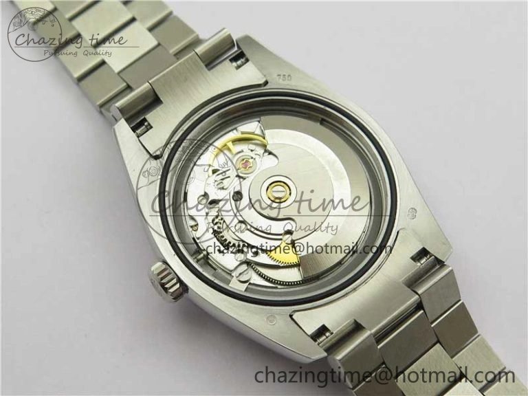 HighQuality DateJust 36mm SS EDF Best Edition Green Malachite Dial Crystal Markers on SS President Bracelet A 2861