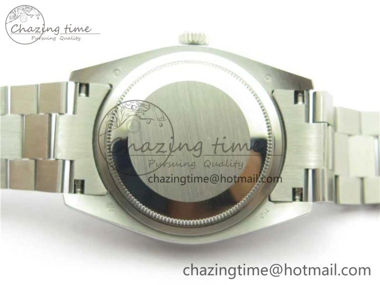 HighQuality DateJust 36mm SS EDF Best Edition Green Malachite Dial on SS President Bracelet A 2866