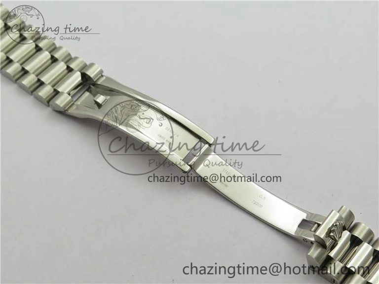 HighQuality DateJust 36mm SS EDF Best Edition Green Malachite Dial on SS President Bracelet A 2866