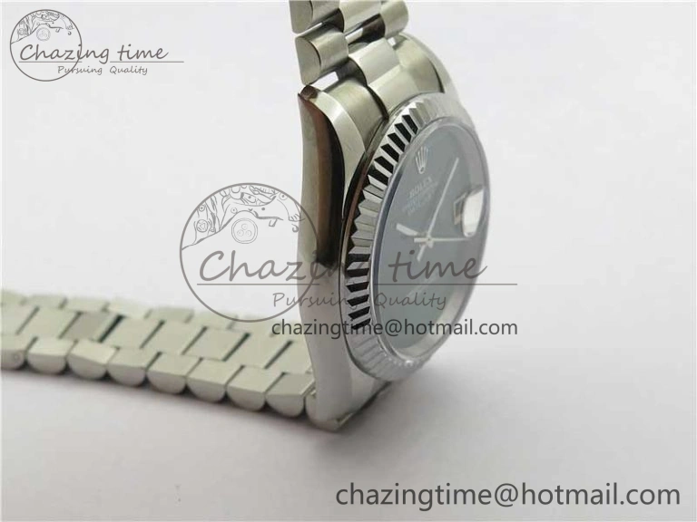 HighQuality DateJust 36mm SS EDF Best Edition Green Malachite Dial on SS President Bracelet A 2866