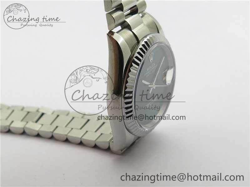 HighQuality DateJust 36mm SS EDF Best Edition Green Malachite Dial on SS President Bracelet A 2866