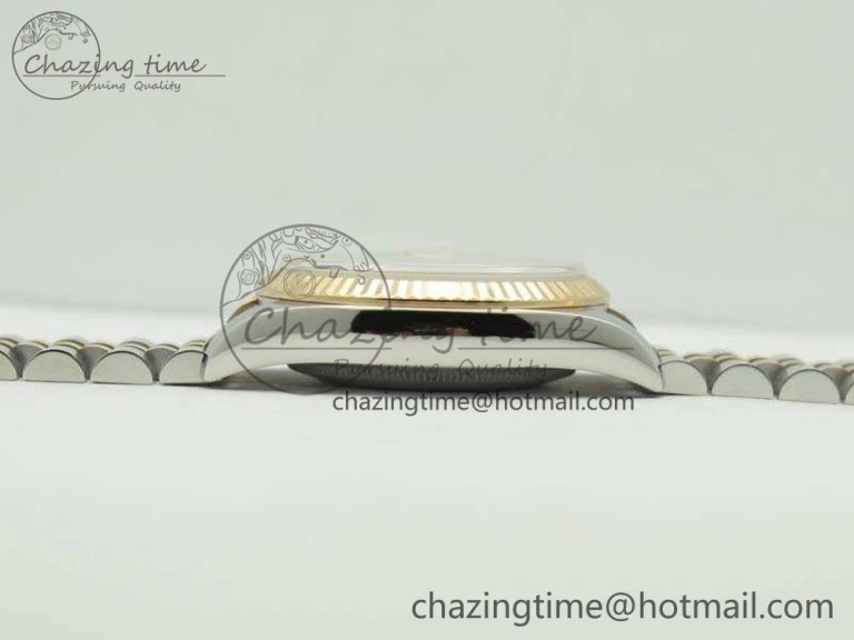 DateJust 36mm SS RG 116231 ARF 1:1 Best Edition Rose Gold Dial Fluted Bezel On SS RG Jubilee Bracelet SA Vibrant 3489