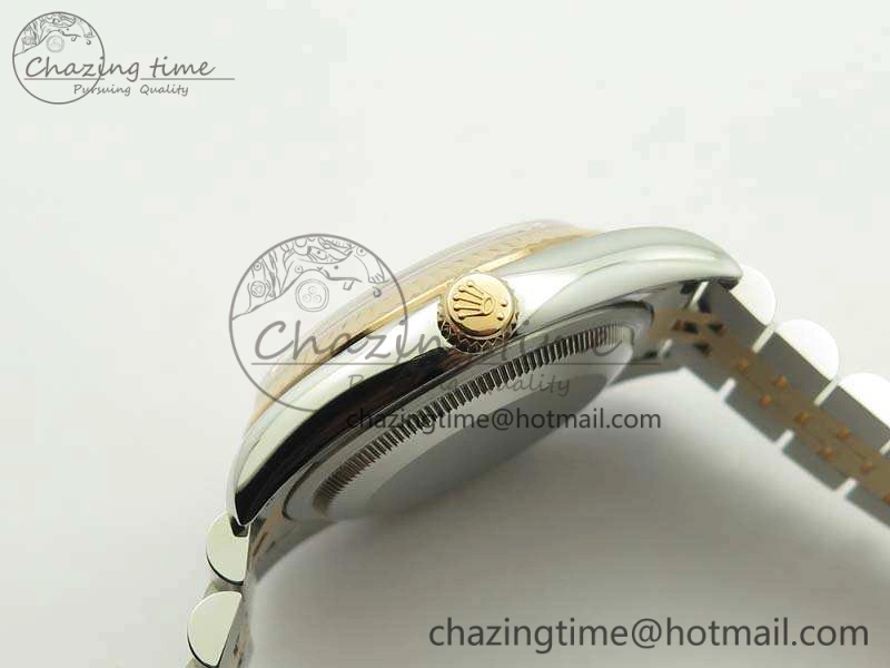DateJust 36mm SS RG 116231 ARF 1:1 Best Edition Rose Gold Dial Fluted Bezel On SS RG Jubilee Bracelet SA Vibrant 3489
