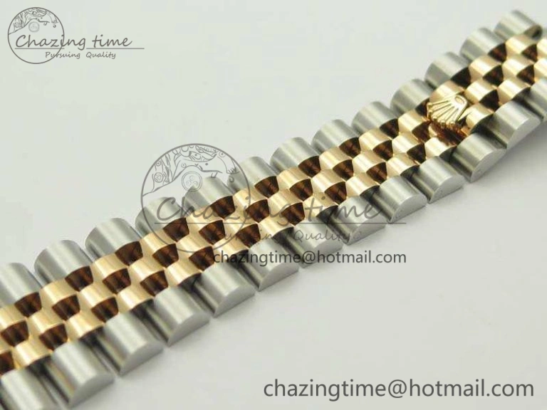 DateJust 36mm SS RG 116231 ARF 1:1 Best Edition Rose Gold Dial Fluted Bezel On SS RG Jubilee Bracelet SA Vibrant 3489