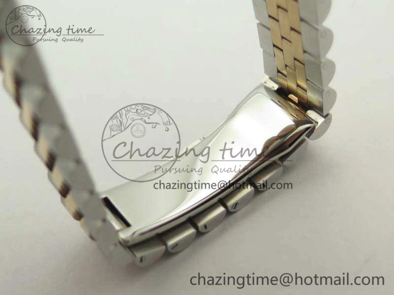 DateJust 36mm SS RG 116231 ARF 1:1 Best Edition Rose Gold Dial Fluted Bezel On SS RG Jubilee Bracelet SA Vibrant 3489