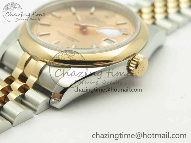 ZeroBulk DateJust 36mm SS RG 116231 ARF 1:1 Best Edition Rose Gold Dial On SS RG Jubilee Bracelet SA 3490