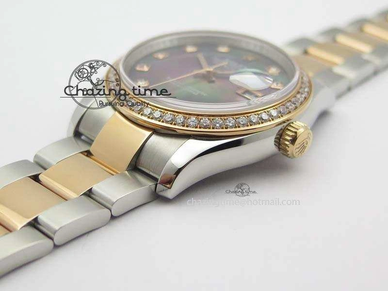 DateJust 36mm SS RG BP-Maker Best Edition MOP Diamond Markers Dial On SS RG Bracelet A2824 V FastDry 3840
