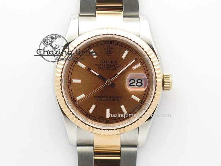 DateJust 36mm SS RG BP-Maker Best Edition Rose Gold Dial On SS RG Bracelet A2824 V Modern 3841