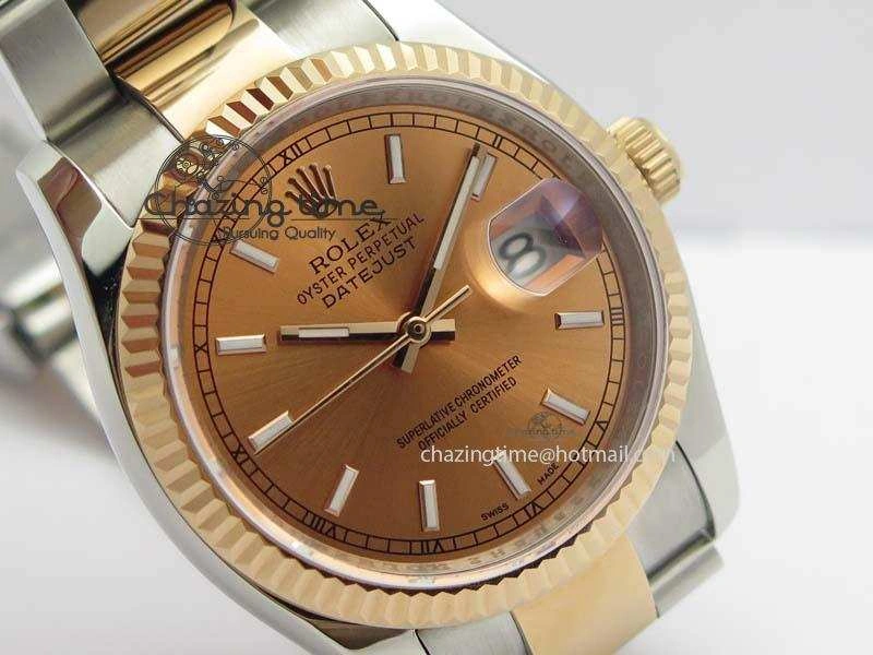 DateJust 36mm SS RG BP-Maker Best Edition Rose Gold Dial On SS RG Bracelet A2824 V Modern 3841