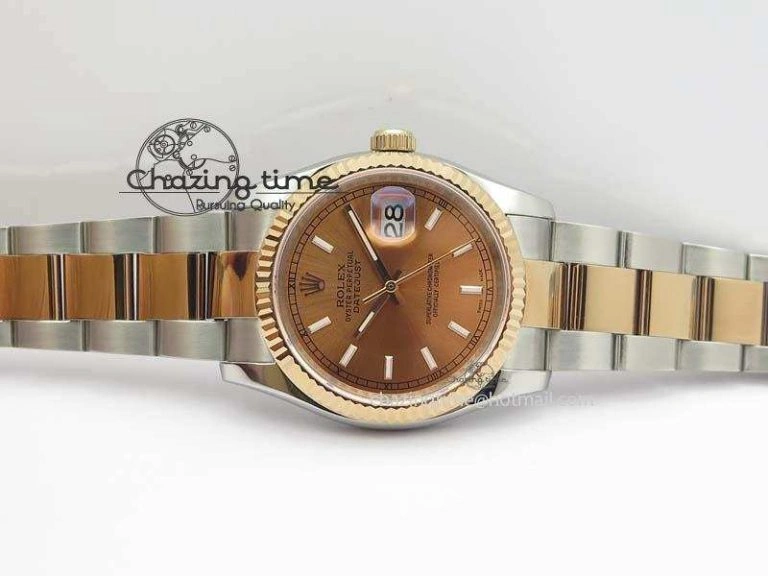DateJust 36mm SS RG BP-Maker Best Edition Rose Gold Dial On SS RG Bracelet A2824 V Modern 3841