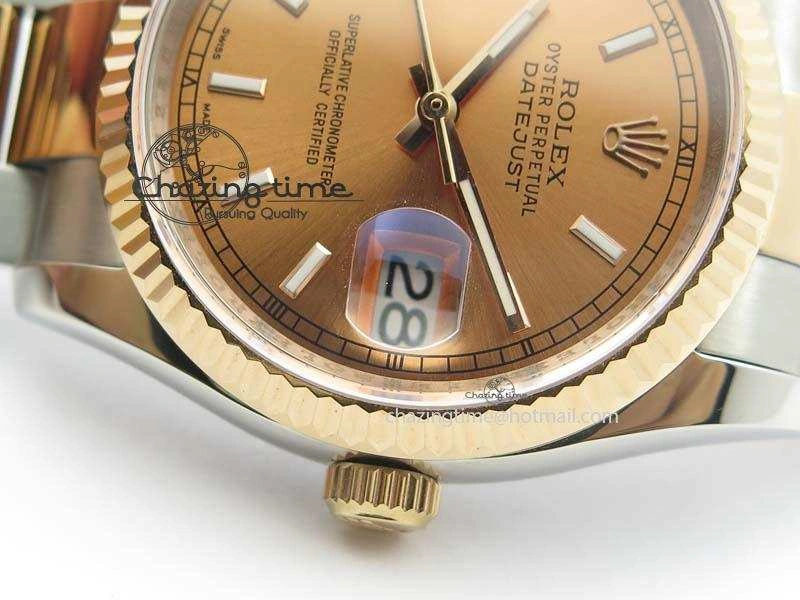 DateJust 36mm SS RG BP-Maker Best Edition Rose Gold Dial On SS RG Bracelet A2824 V Modern 3841