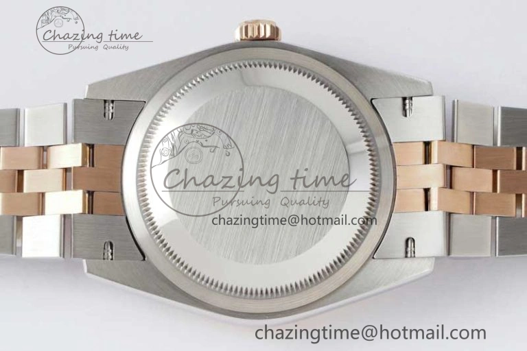 DateJust 36mm SS RG DIWF 1:1 Best Edition 904L Steel White Stick Dial on Jubilee Bracelet SA Reliable 2313