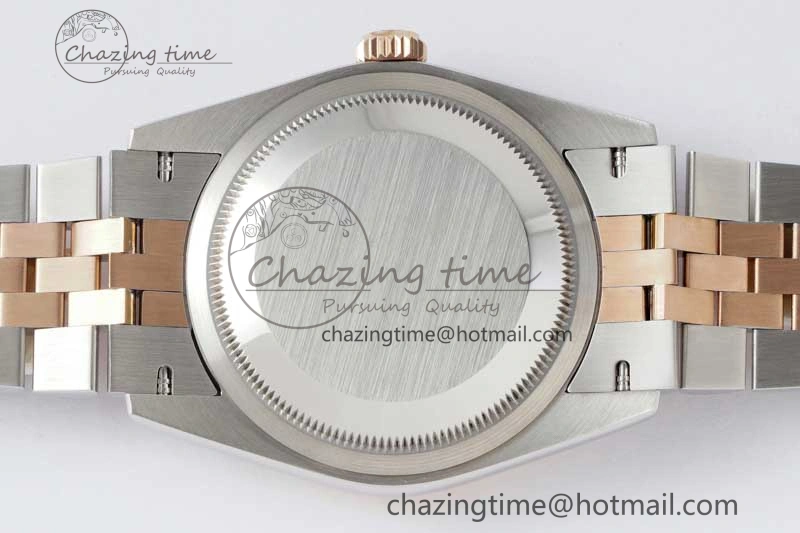 DateJust 36mm SS RG DIWF 1:1 Best Edition 904L Steel White Stick Dial on Jubilee Bracelet SA Reliable 2313