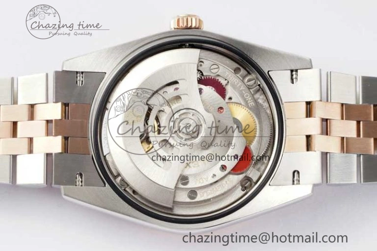 DateJust 36mm SS RG DIWF 1:1 Best Edition 904L Steel White Stick Dial on Jubilee Bracelet SA Reliable 2313