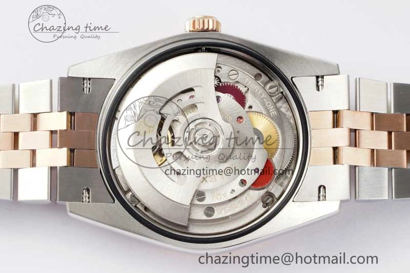 DateJust 36mm SS RG DIWF 1:1 Best Edition 904L Steel White Stick Dial on Jubilee Bracelet SA Reliable 2313
