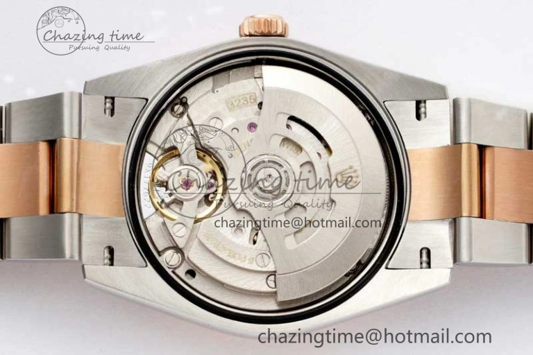 DateJust 36mm SS RG DIWF 1:1 Best Edition 904L Steel White Stick Dial on Jubilee Oyster SA HighQuality 10236