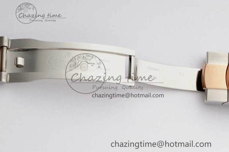 DateJust 36mm SS RG DIWF 1:1 Best Edition 904L Steel White Stick Dial on Jubilee Oyster SA HighQuality 10236