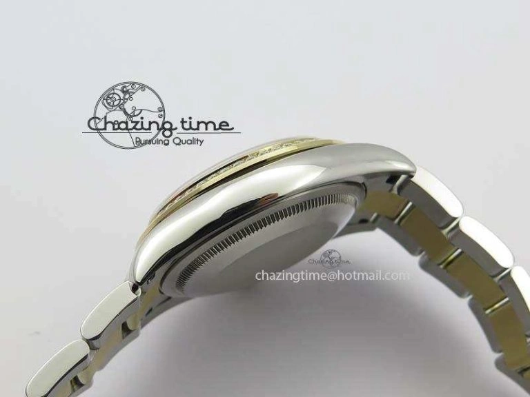 WrinkleFree DateJust 36mm SS YG BP-Maker Best Edition Diamond Bezel White Dial On SS YG Bracelet A2824 V 3829