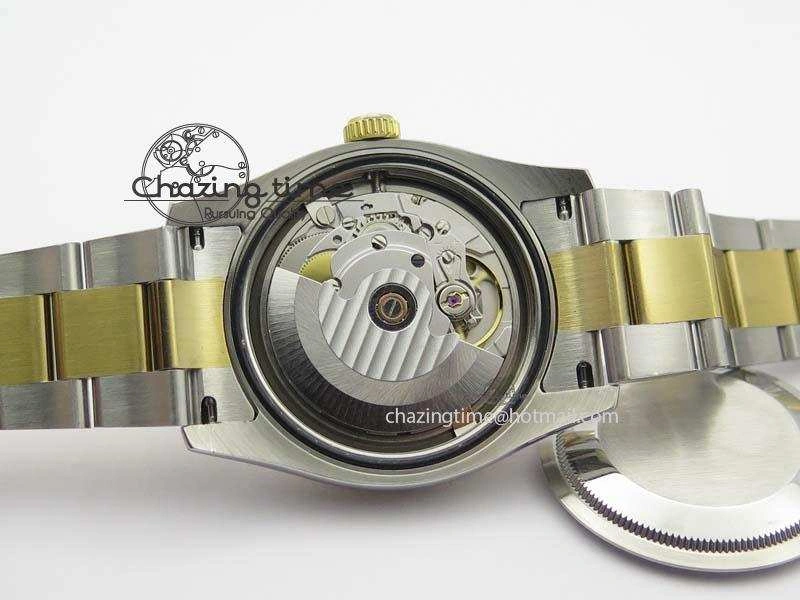 WrinkleFree DateJust 36mm SS YG BP-Maker Best Edition Diamond Bezel White Dial On SS YG Bracelet A2824 V 3829