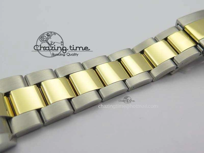 WrinkleFree DateJust 36mm SS YG BP-Maker Best Edition Diamond Bezel White Dial On SS YG Bracelet A2824 V 3829