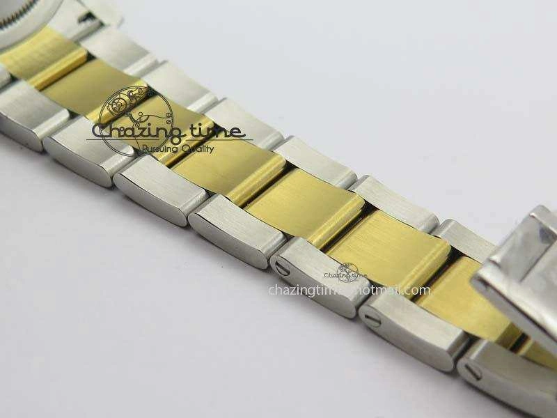 WrinkleFree DateJust 36mm SS YG BP-Maker Best Edition Diamond Bezel White Dial On SS YG Bracelet A2824 V 3829