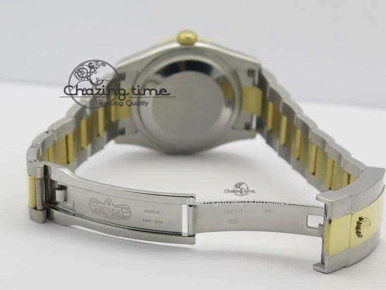 WrinkleFree DateJust 36mm SS YG BP-Maker Best Edition Diamond Bezel White Dial On SS YG Bracelet A2824 V 3829