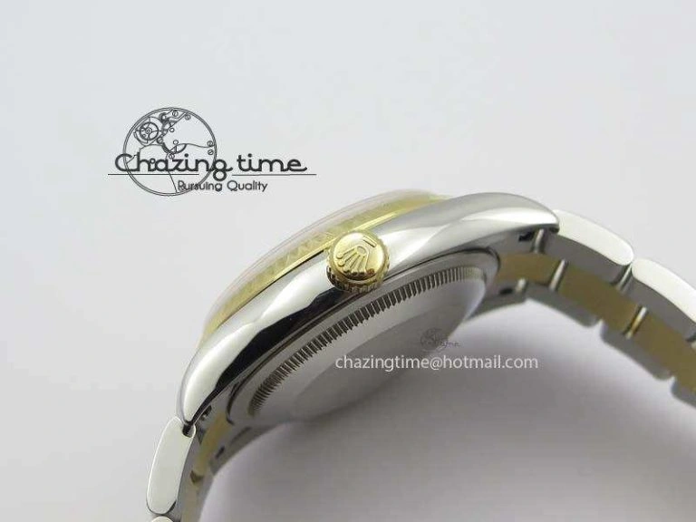 DateJust 36mm SS YG BP-Maker Best Edition Gold Dial On SS YG Bracelet A2824 V Supportive 3838