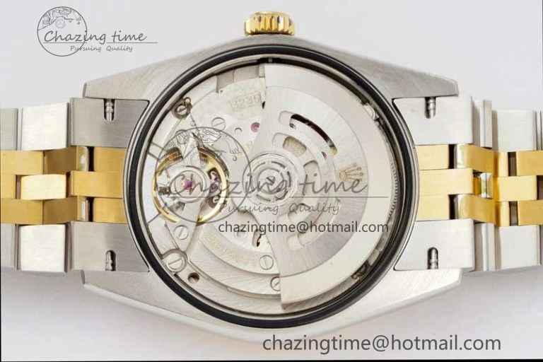 Sleek DateJust 36mm SS YG DIWF 1:1 Best Edition 904L Steel Gray Dial Green Markers on Jubilee Bracelet SA 2309