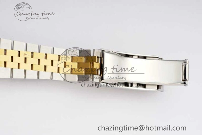 Sleek DateJust 36mm SS YG DIWF 1:1 Best Edition 904L Steel Gray Dial Green Markers on Jubilee Bracelet SA 2309