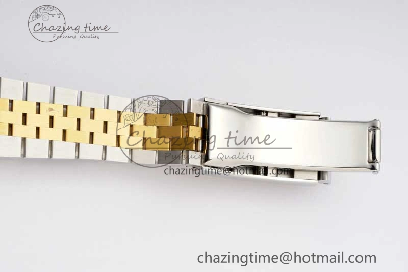 Sleek DateJust 36mm SS YG DIWF 1:1 Best Edition 904L Steel Gray Dial Green Markers on Jubilee Bracelet SA 2309