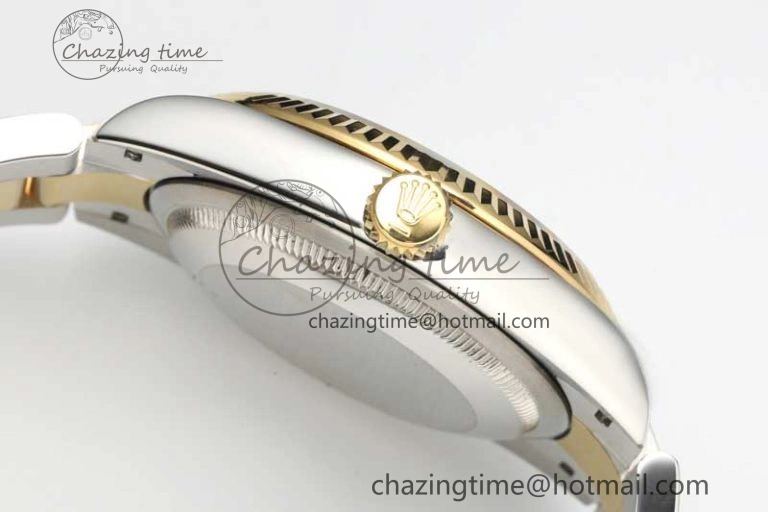 DateJust 36mm SS YG DIWF 1:1 Best Edition 904L Steel White MOP Diamonds Dial on Oyster Bracelet SA Supportive 10240
