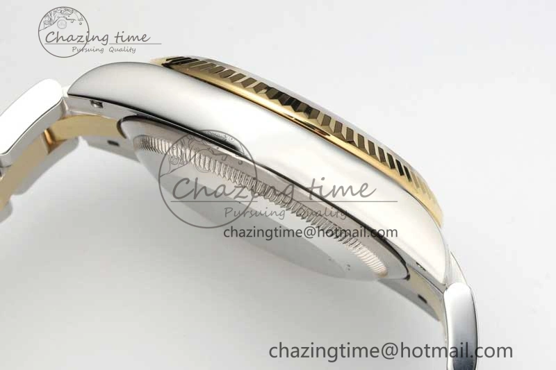 DateJust 36mm SS YG DIWF 1:1 Best Edition 904L Steel White Stick Dial on Oyster Bracelet SA Cozy 2315
