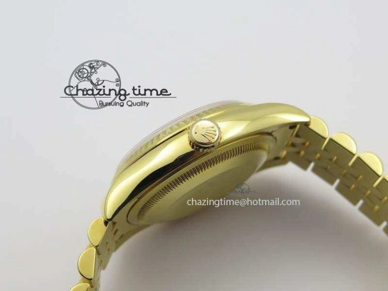 DateJust 36mm Wrapped YG BP-Maker Best Edition White MOP Dial On Wrapped YG Bracelet ETA Unisex 3835