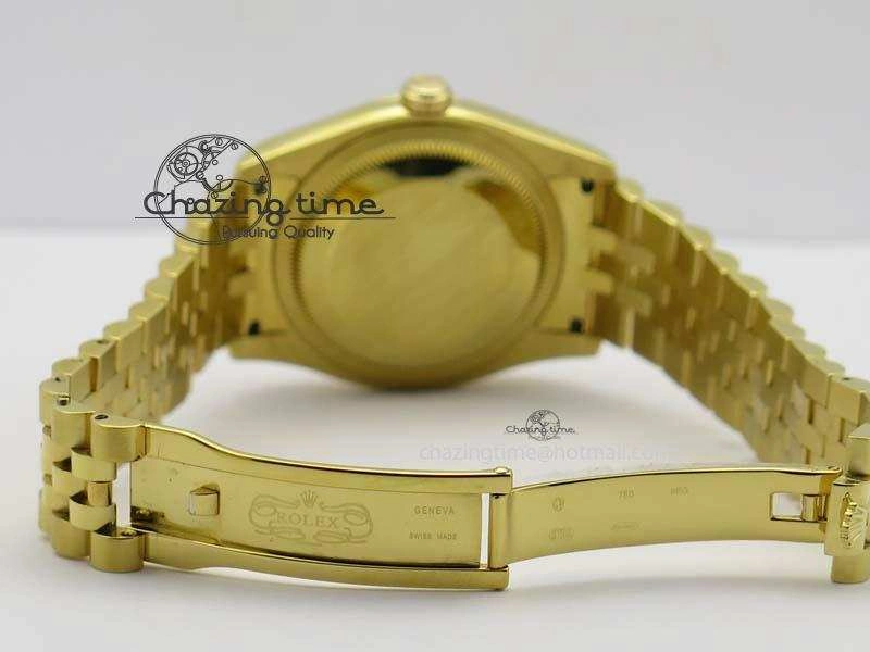 DateJust 36mm Wrapped YG BP-Maker Best Edition White MOP Dial On Wrapped YG Bracelet ETA Unisex 3835
