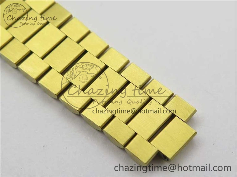 Breathable DateJust 36mm YG EDF Best Edition Green Malachite Dial on SS President Bracelet A 2859