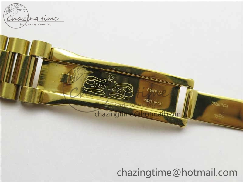 Breathable DateJust 36mm YG EDF Best Edition Green Malachite Dial on SS President Bracelet A 2859
