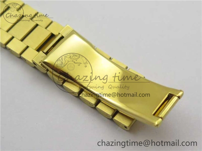 Breathable DateJust 36mm YG EDF Best Edition Green Malachite Dial on SS President Bracelet A 2859