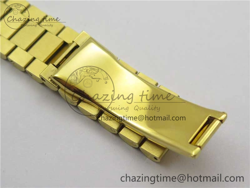 Breathable DateJust 36mm YG EDF Best Edition Green Malachite Dial on SS President Bracelet A 2859