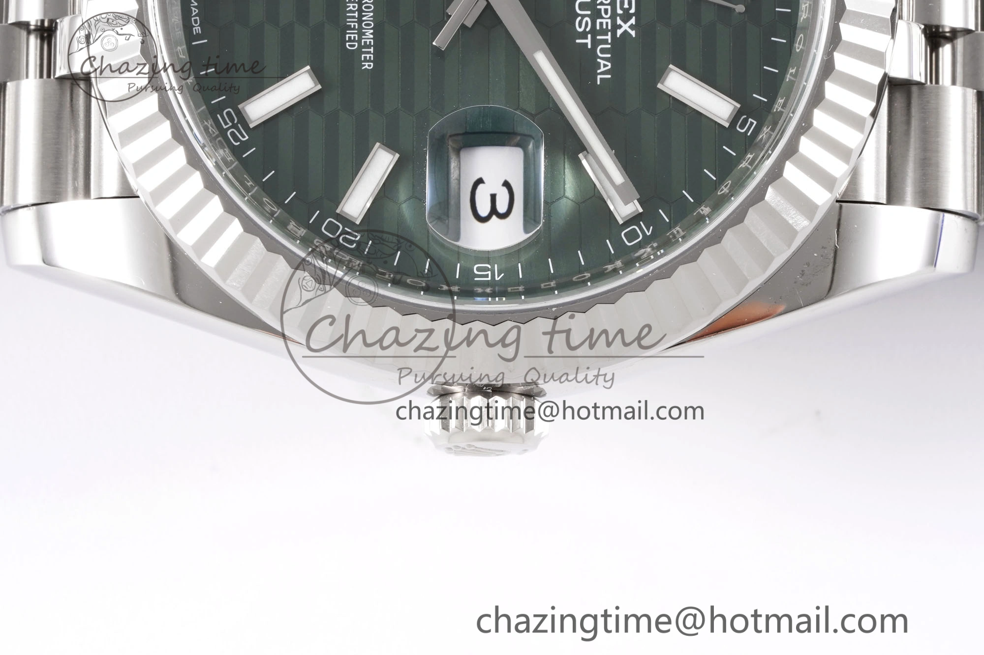 Vibrant DateJust 41 126234 Clean 1:1 Best Edition 904L Steel Green Textured Dial on Jubilee Bracelet VR 10131