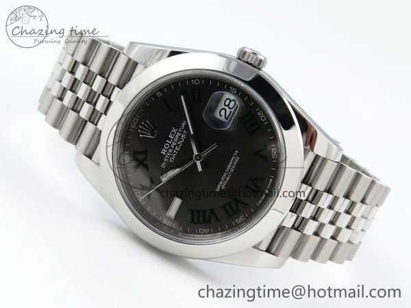 FastDry DateJust 41 126300 904L SS VSF 1:1 Best Edition Gray Dial Roman Markers on Jubilee Bracelet VS 1714