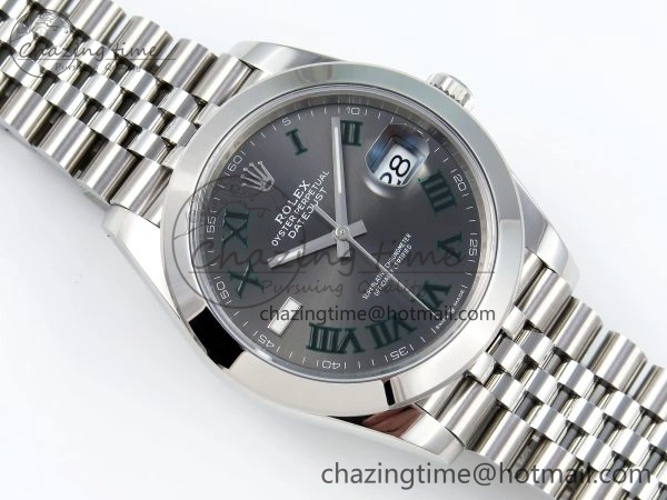 FastDry DateJust 41 126300 904L SS VSF 1:1 Best Edition Gray Dial Roman Markers on Jubilee Bracelet VS 1714
