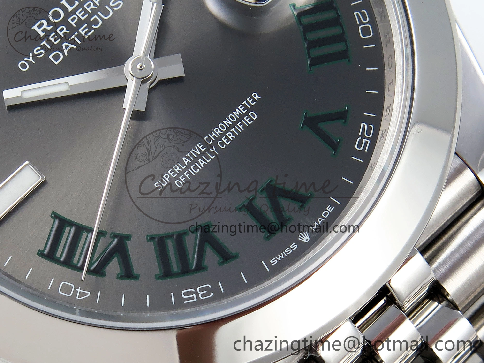 FastDry DateJust 41 126300 904L SS VSF 1:1 Best Edition Gray Dial Roman Markers on Jubilee Bracelet VS 1714