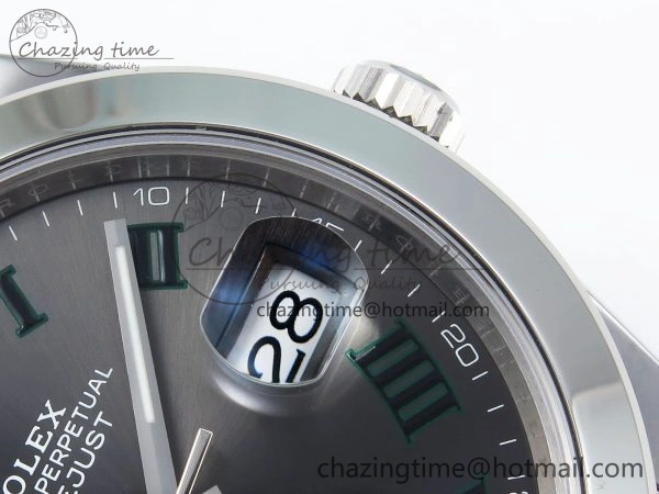FastDry DateJust 41 126300 904L SS VSF 1:1 Best Edition Gray Dial Roman Markers on Jubilee Bracelet VS 1714