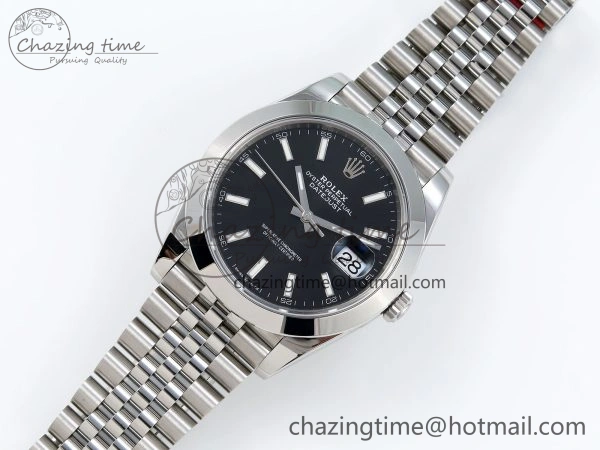 GoodFit DateJust 41 126330 904L SS VSF 1:1 Best Edition Black Dial on Jubilee Bracelet VS 1713