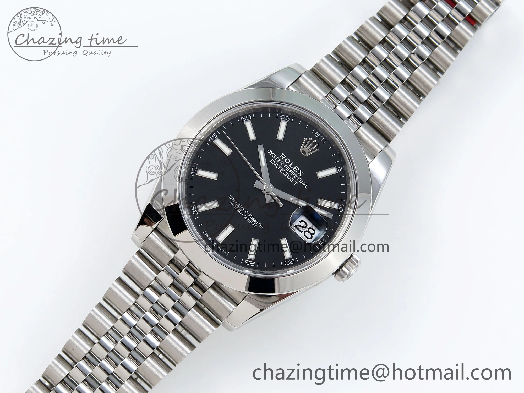 GoodFit DateJust 41 126330 904L SS VSF 1:1 Best Edition Black Dial on Jubilee Bracelet VS 1713