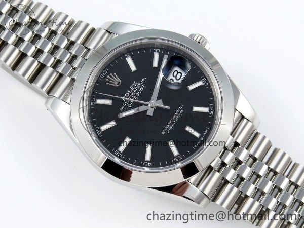 GoodFit DateJust 41 126330 904L SS VSF 1:1 Best Edition Black Dial on Jubilee Bracelet VS 1713