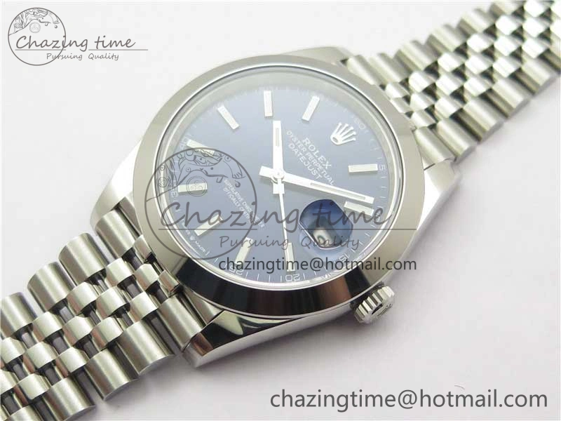 DateJust 41 126330 904L SS VSF 1:1 Best Edition Blue Dial on Jubilee Bracelet VS Breathable 2625