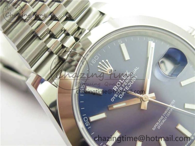DateJust 41 126330 904L SS VSF 1:1 Best Edition Blue Dial on Jubilee Bracelet VS Breathable 2625